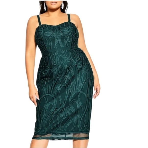 City Chic Antonia Sheath Dress NWT - Picture 1 of 13
